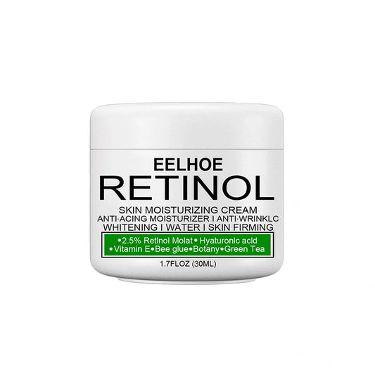 Skin brightening moisturising cream container with squalane and milk extract ingredients