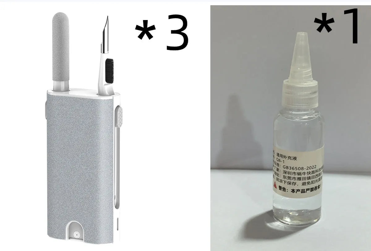 5-in-1 screen cleaner kit with multiple cleaning tools for electronics