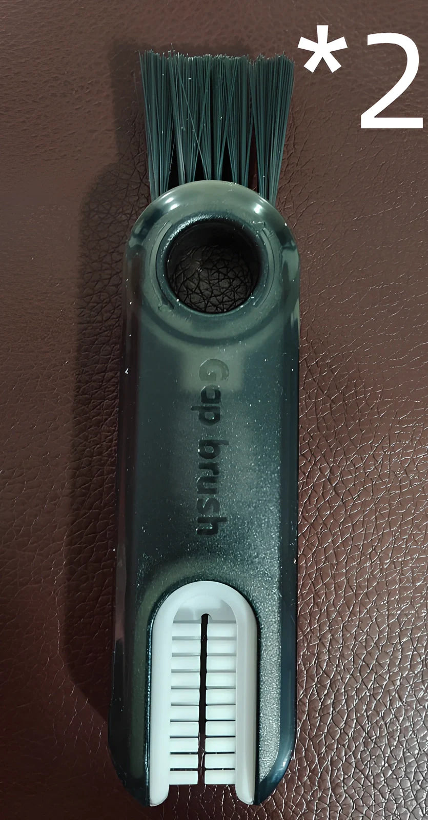 3-in-1 spiral cleaning brush for bottle lids and cup grooves with food-safe materials