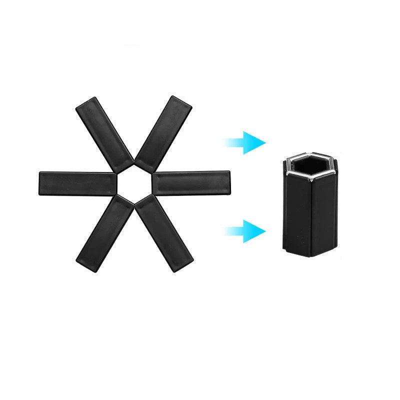 Sturdy ABS heat-resistant foldable pan mat for kitchen protection