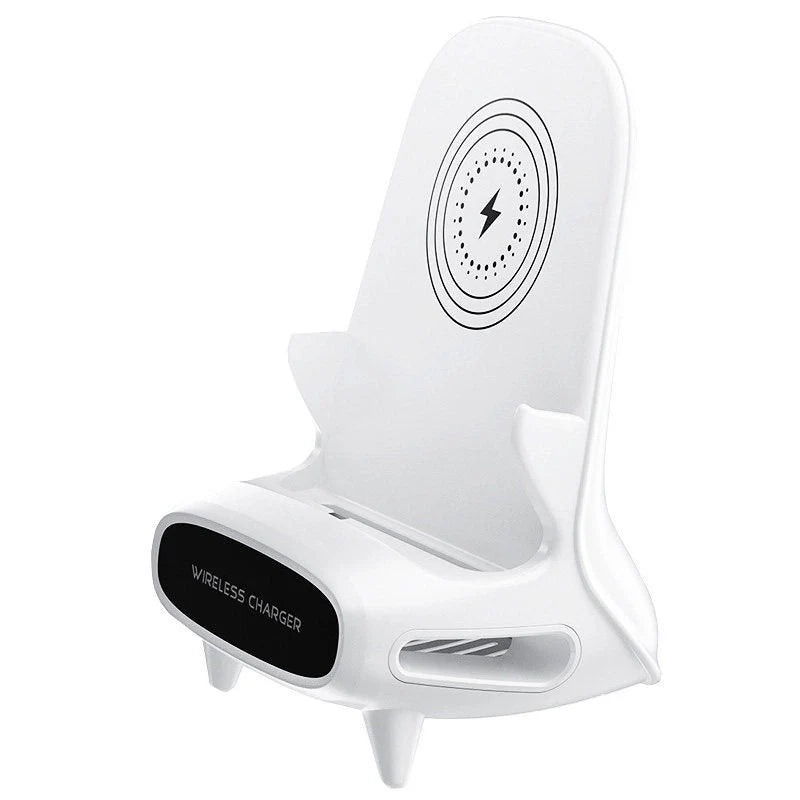 Portable mini chair wireless charger with 10W fast charge for smartphones