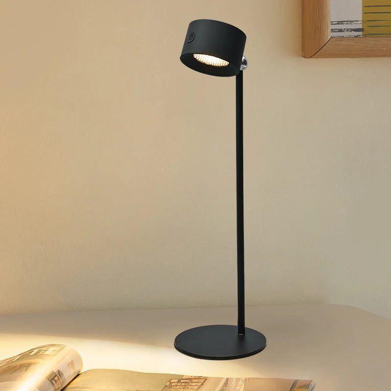 Magnetic Touchable LED USB Rechargeable Table Lamp with 360° rotation and cordless design
