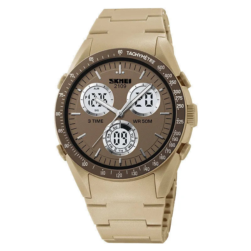 Unisex digital watch with 50m water resistance in multiple colour and camouflage options