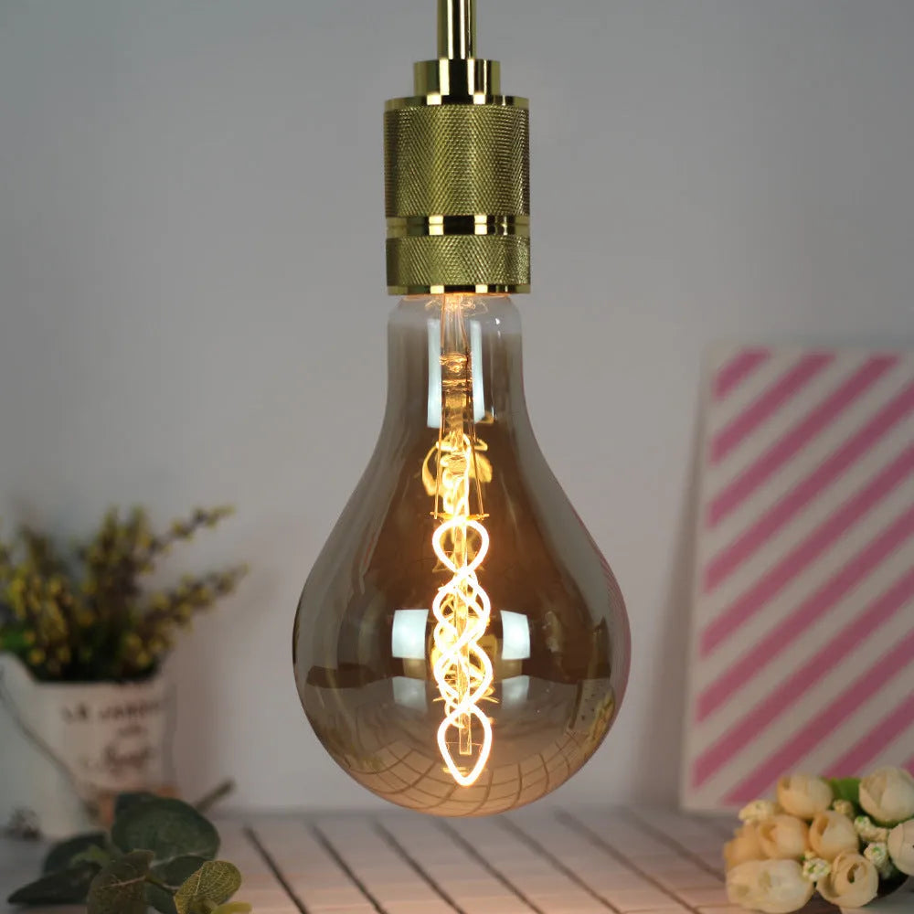 A110 double helix golden LED soft light strip measuring 110mm by 200mm