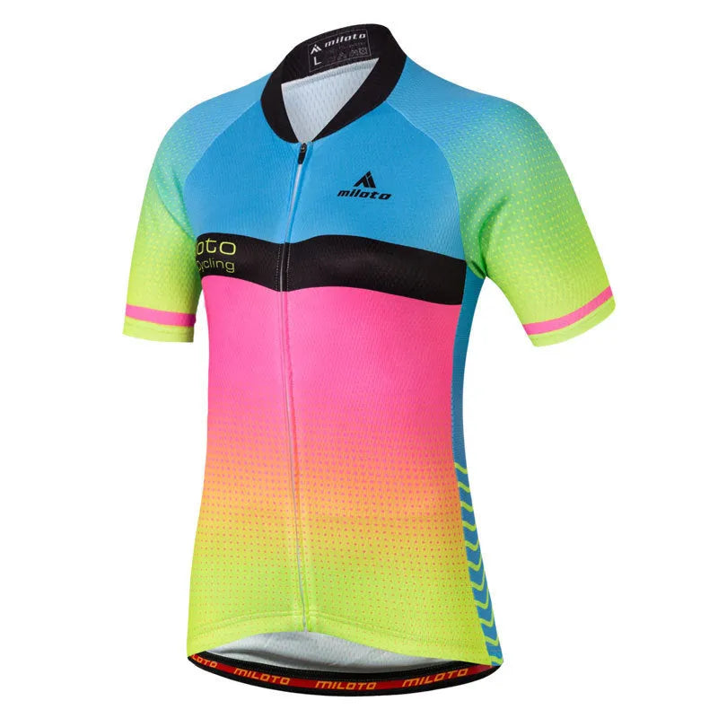 Falina Flamboyant cycling kit for men black top and shorts set polyester Leica moisture wicking summer