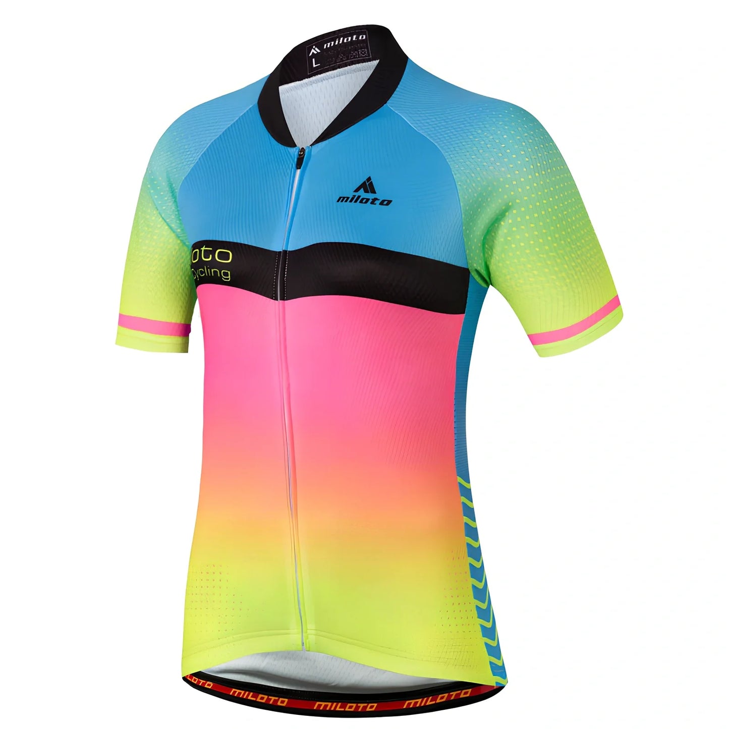 Falina Flamboyant cycling jersey and shorts set in black or white with moisture-wicking fabric