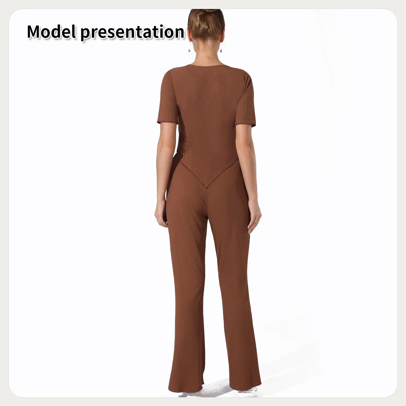 Dark green and coffee colour top and pants set, sizes S to 3XL