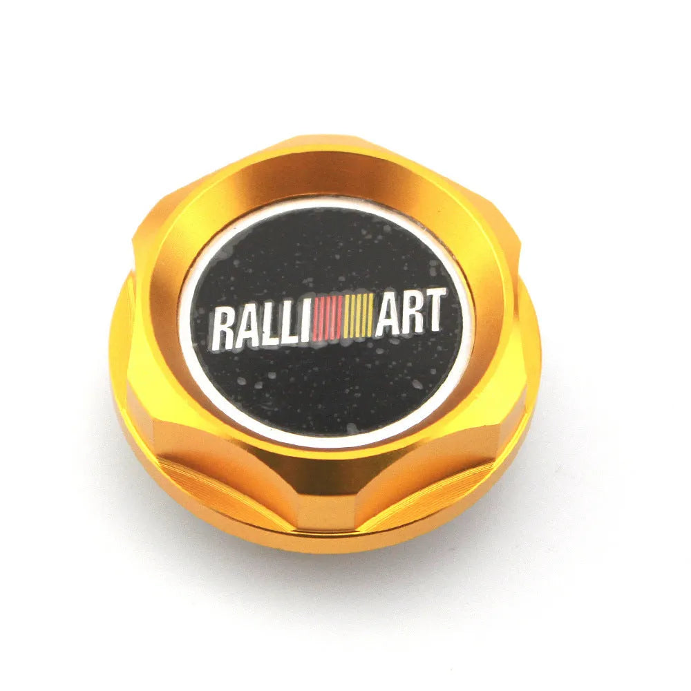 Aluminium alloy oil filter cap for Mitsubishi car modification in six colour options.