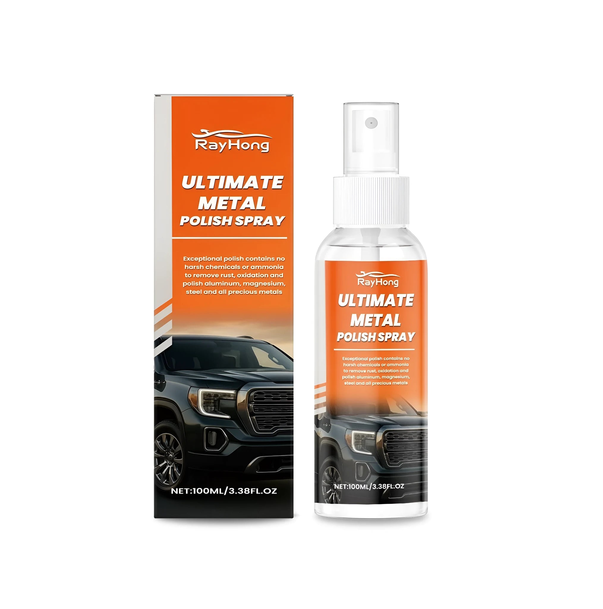 100ml citric acid automotive metal rust remover spray for car paintwork and chrome