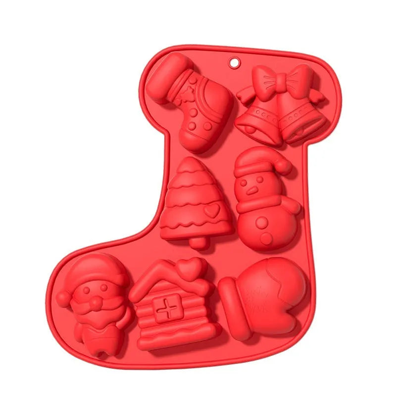 Cartoon pattern silicone cake mould in green, with flexible non-stick surface for home baking