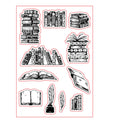 Transparent silicone stamp measuring 11 by 16 cm with patterned design for paper crafts