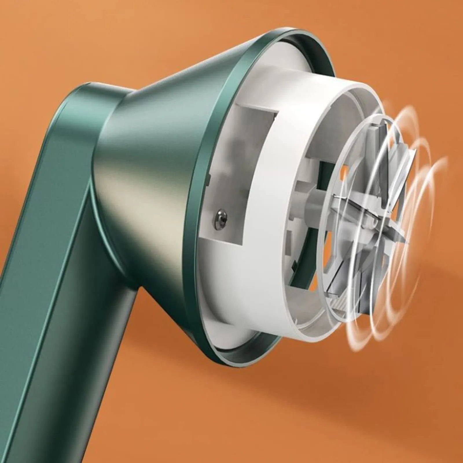White or green USB rechargeable electric lint remover for clothing with removable lint collector container.