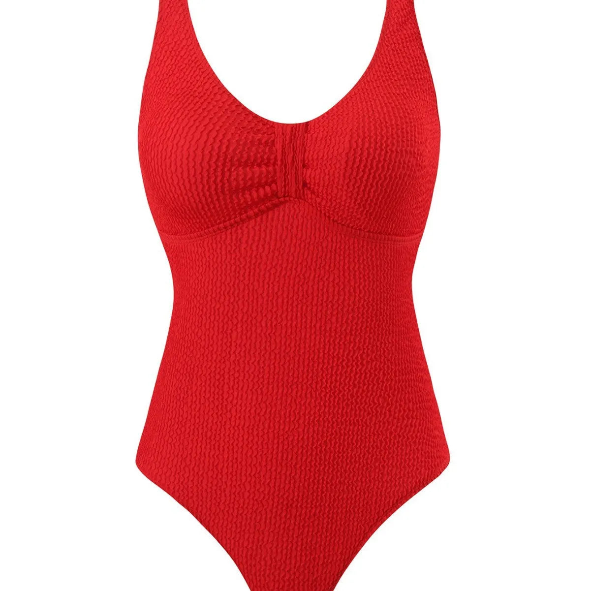 Women's one-piece belly cover swimsuit in polyester, sleeveless bikini style, available in multiple colours