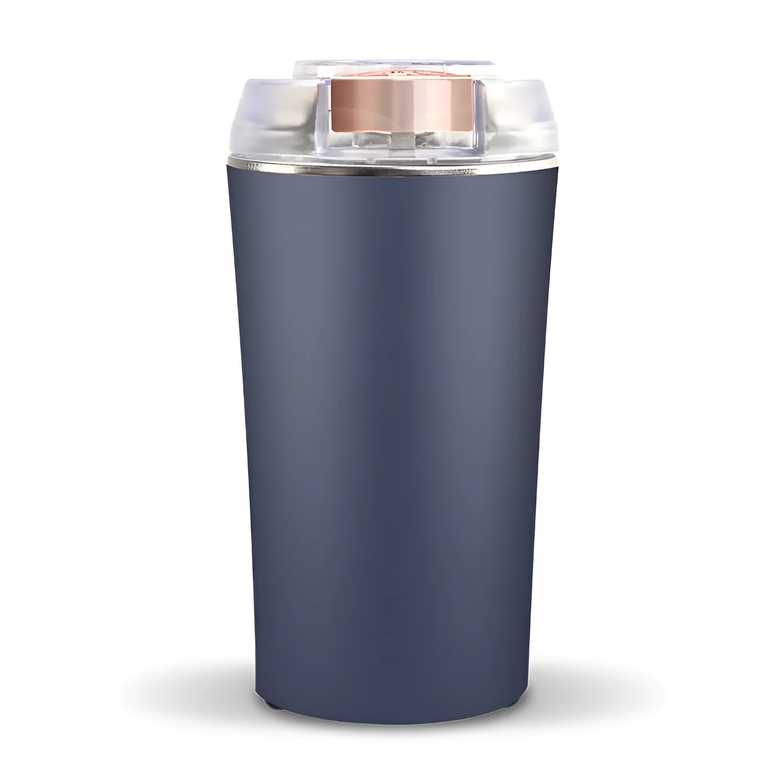 Blue mini food grinder machine with stainless steel construction for grinding spices and grains