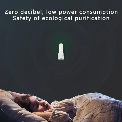 Compact negative ion air purifier in various colors, releasing 5 million ions to purify the air in your home or office