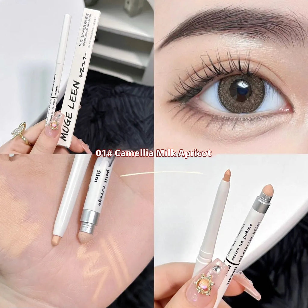 INS-style dual-tip eyeshadow pen in a range of 15 colours including pearlescent and maroon