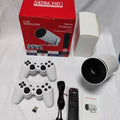 M300MAX portable home game projection machine with wireless controllers on a red packaging box.