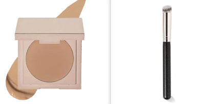 Coloured clay undereye corrector concealer pot showing 2.2g net content with five colour options displayed