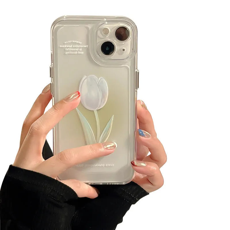 Gradient coloured TPU all-inclusive phone case for iPhone showing full-wrap protection design