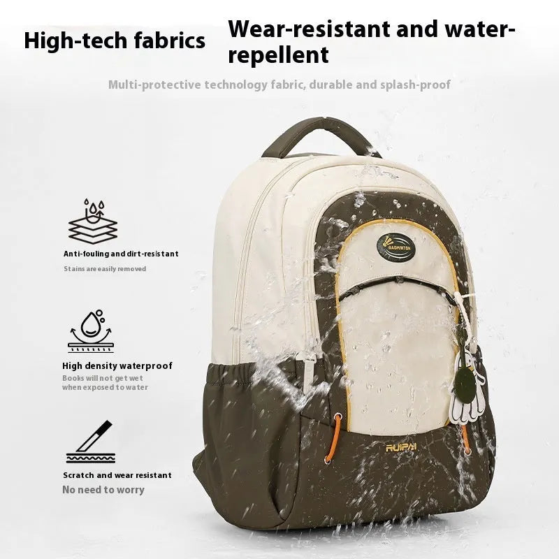 Leisure travel backpack with curved shoulder straps in cherry blossom pink colour
