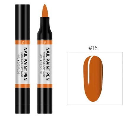 24-colour nail polish painting pen set for 3D nail art designs