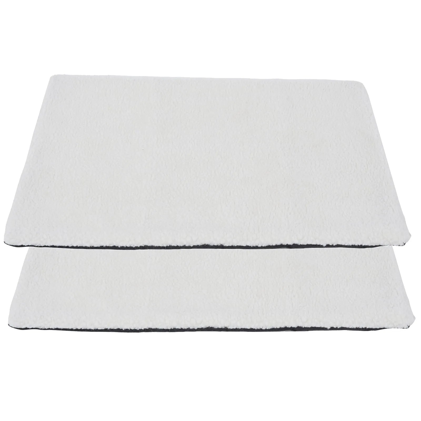 Self heating plush pet pad for cats in grey colour showing soft texture and rectangular shape