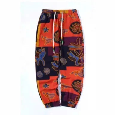 Casual summer men's sports pants low waist straight leg spandex blend in multiple colours