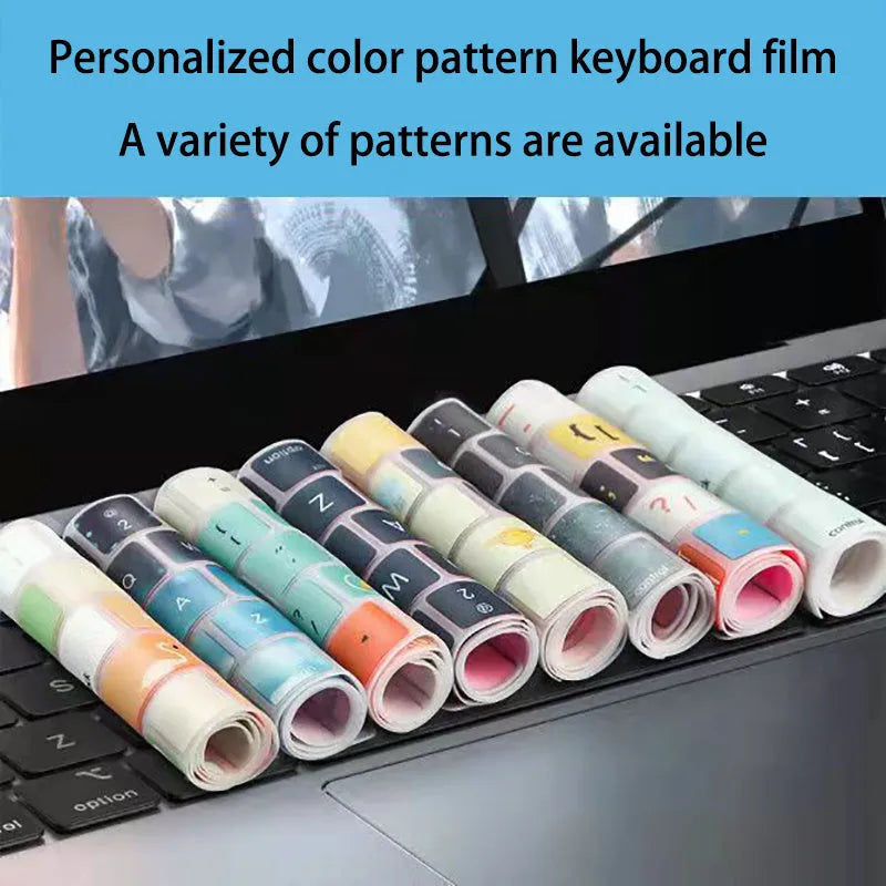 Colourful TPU keyboard protective film for 13.3-inch Apple MacBook Pro Air laptop