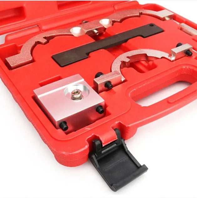 Red chrome-vanadium steel timing tool set for Opel 1.4T LUJ engine repair