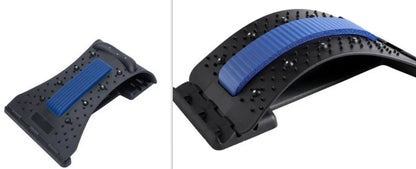 Arc-shaped acupuncture and magnetic therapy cervical spine stretcher for back and neck pain relief