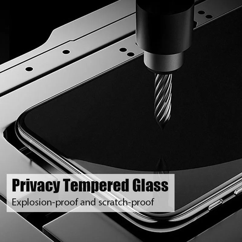 Anti-spy privacy screen protector film for Xiaomi Poco and Redmi Note mobile phones.