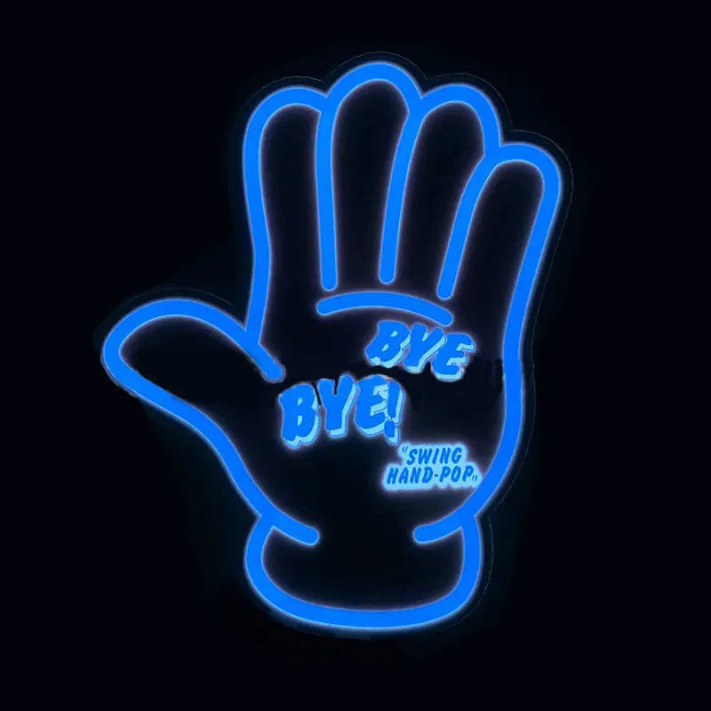 Luminous wall sticker with voice control lighting modes and self-adhesive backing