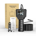 Automotive endoscope with 8mm waterproof probe and hard wire cable for car inspection