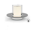 Bar table lamp candle light gold finish with warm glow on a table
