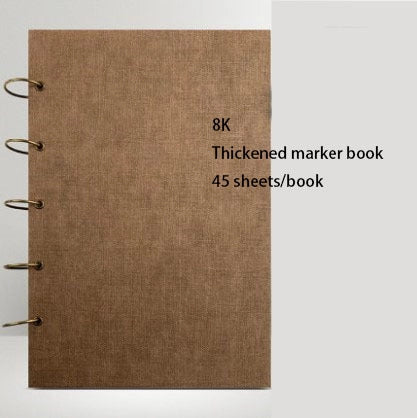 Sketchbook Freehand Sketchbook with open marker paper in various sizes and colours