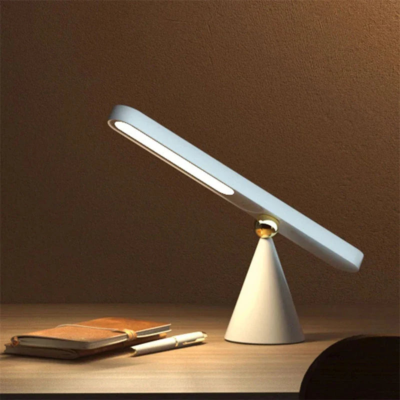 Versatile Magnetic Desk Lamp with Geometric Design, Wireless and Multi-Functional Lighting Solution