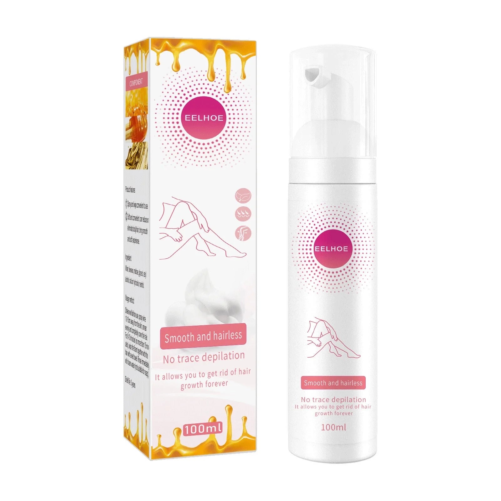 Mu Si Honey Hair Removal Spray for smooth, hair-free skin