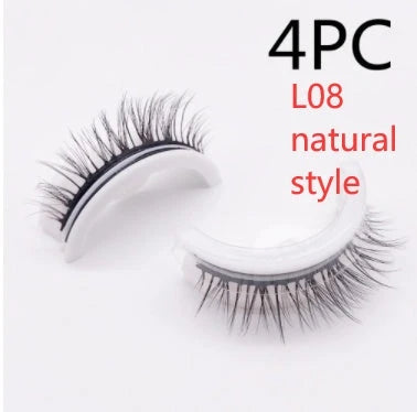 Captivating 3D layered mink-like false eyelashes for bold, voluminous eye makeup looks