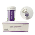 Chlorine dioxide test paper bottle with 50 pieces for water concentration detection