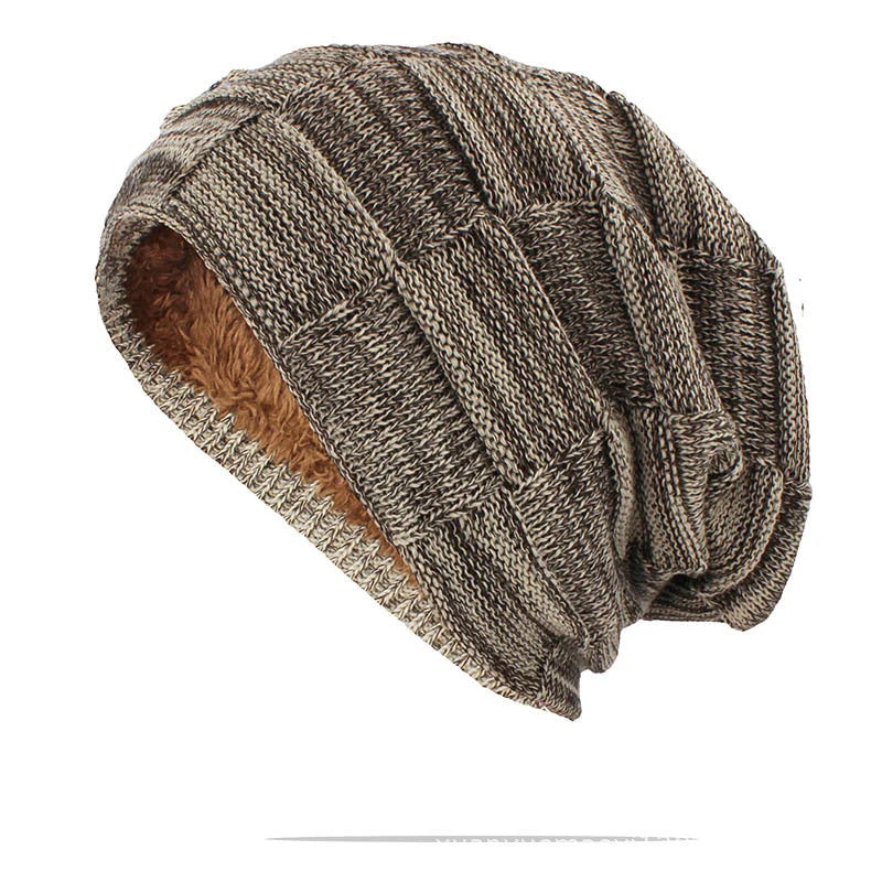 Unisex wool knitted beanie in various colors for winter warmth
