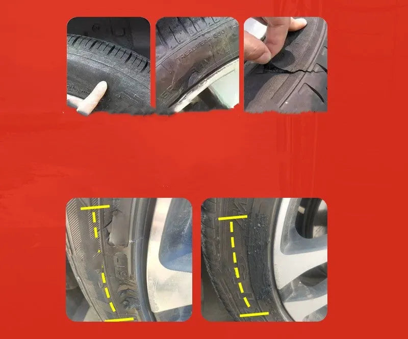 Black car tyre repair glue tube for repairing hard cuts on side of tyres
