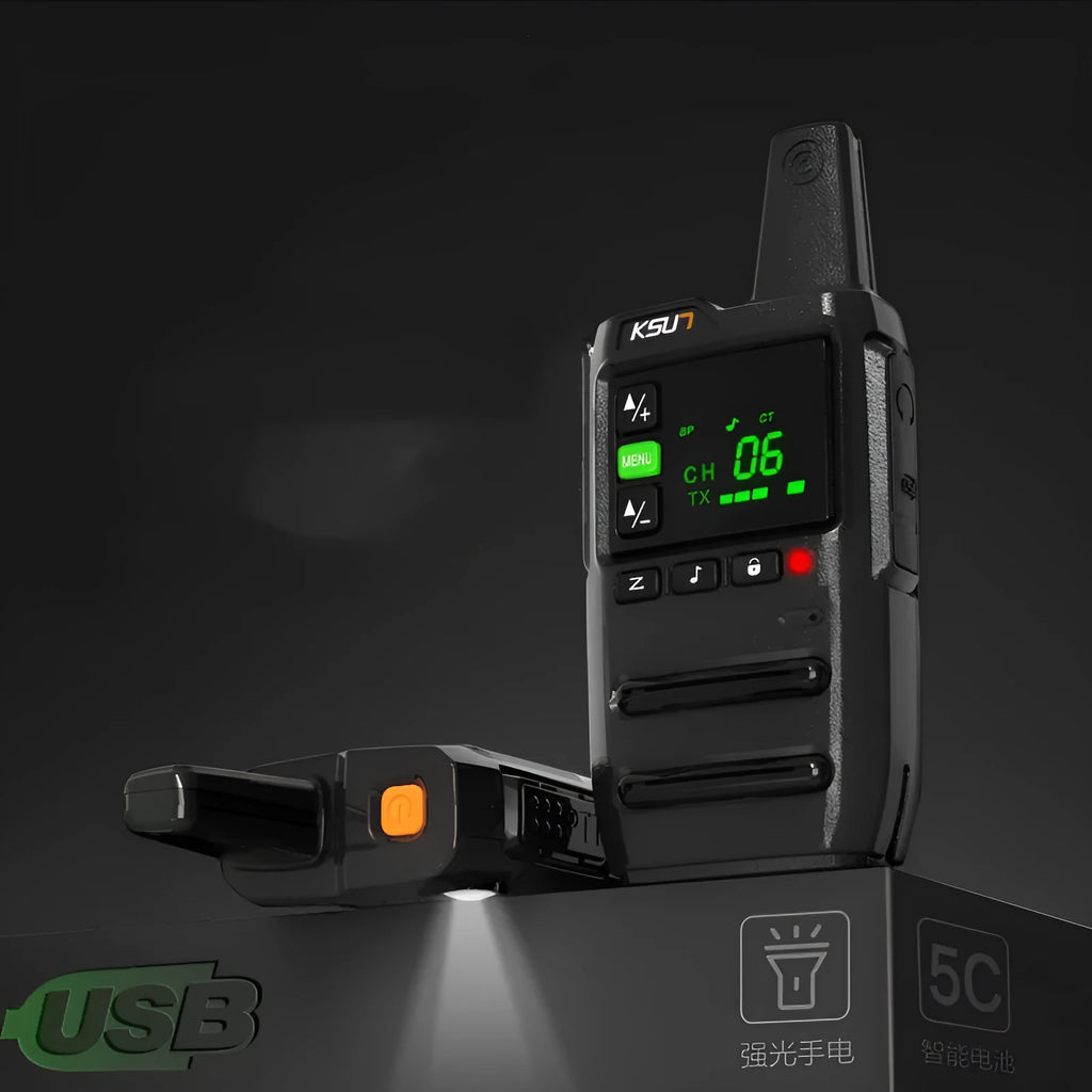 KSU7 civil high-power walkie-talkie with lithium battery and seat charger