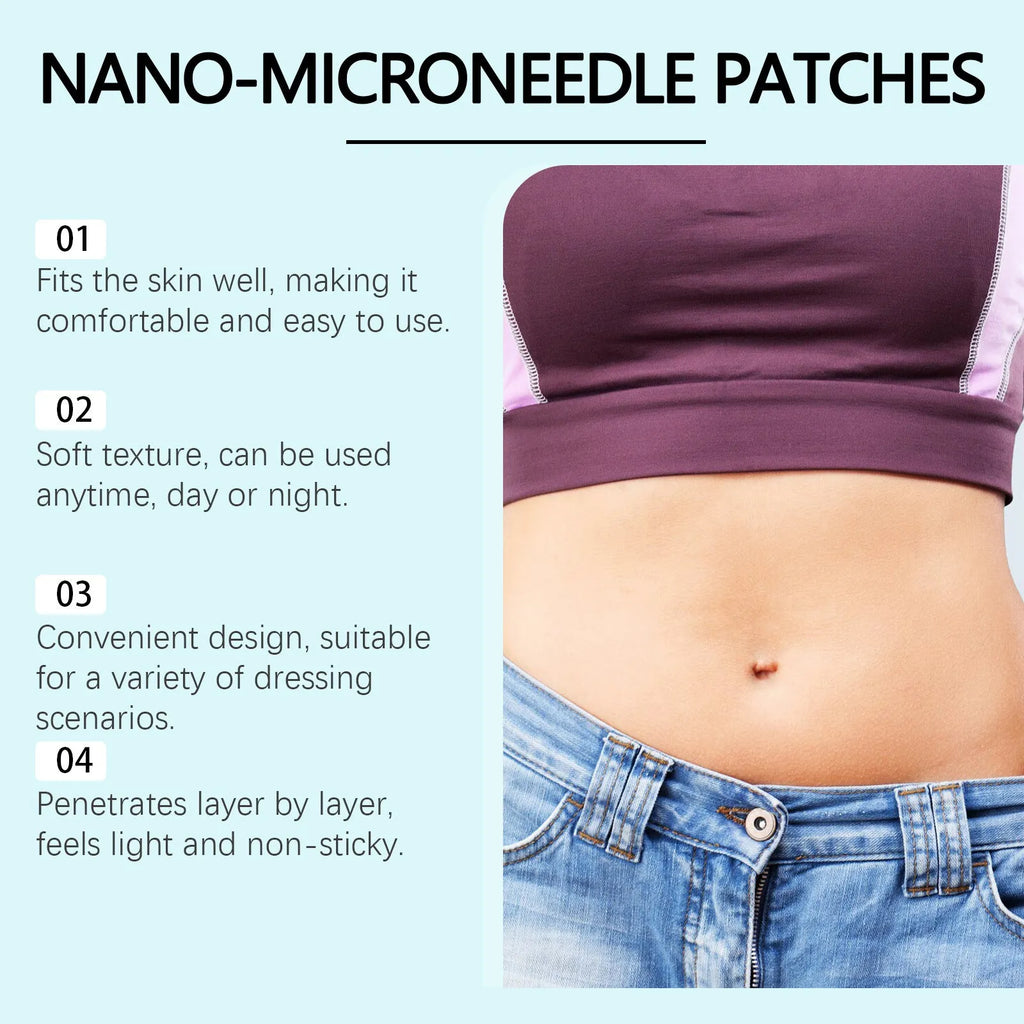 Four slimming microneedle patches for body nursing adhesive bandage skin firming treatment