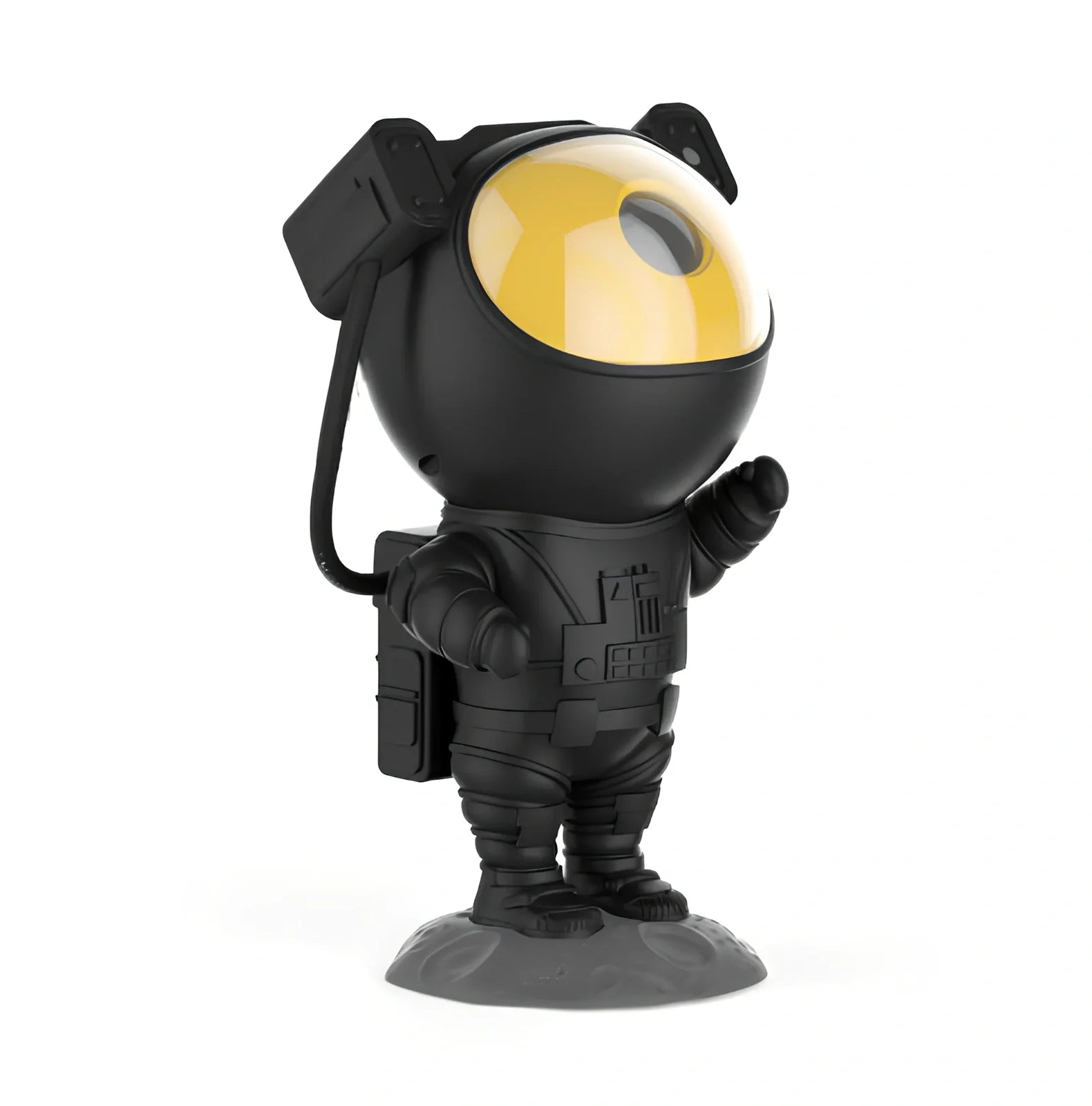 Astronaut galaxy projector showing adjustable nebula and star projection on ceiling