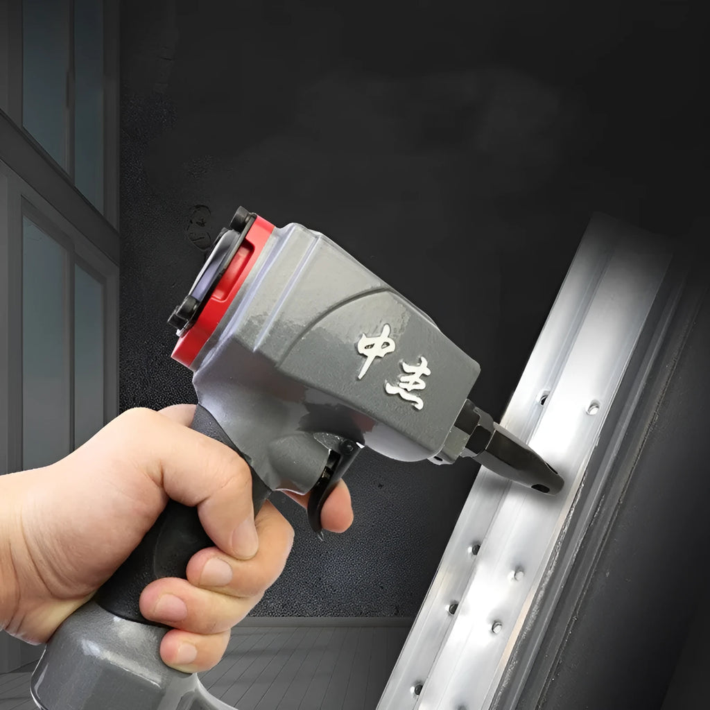 DK30 model metal pneumatic nail gun for punching holes in fabric and sheet materials.
