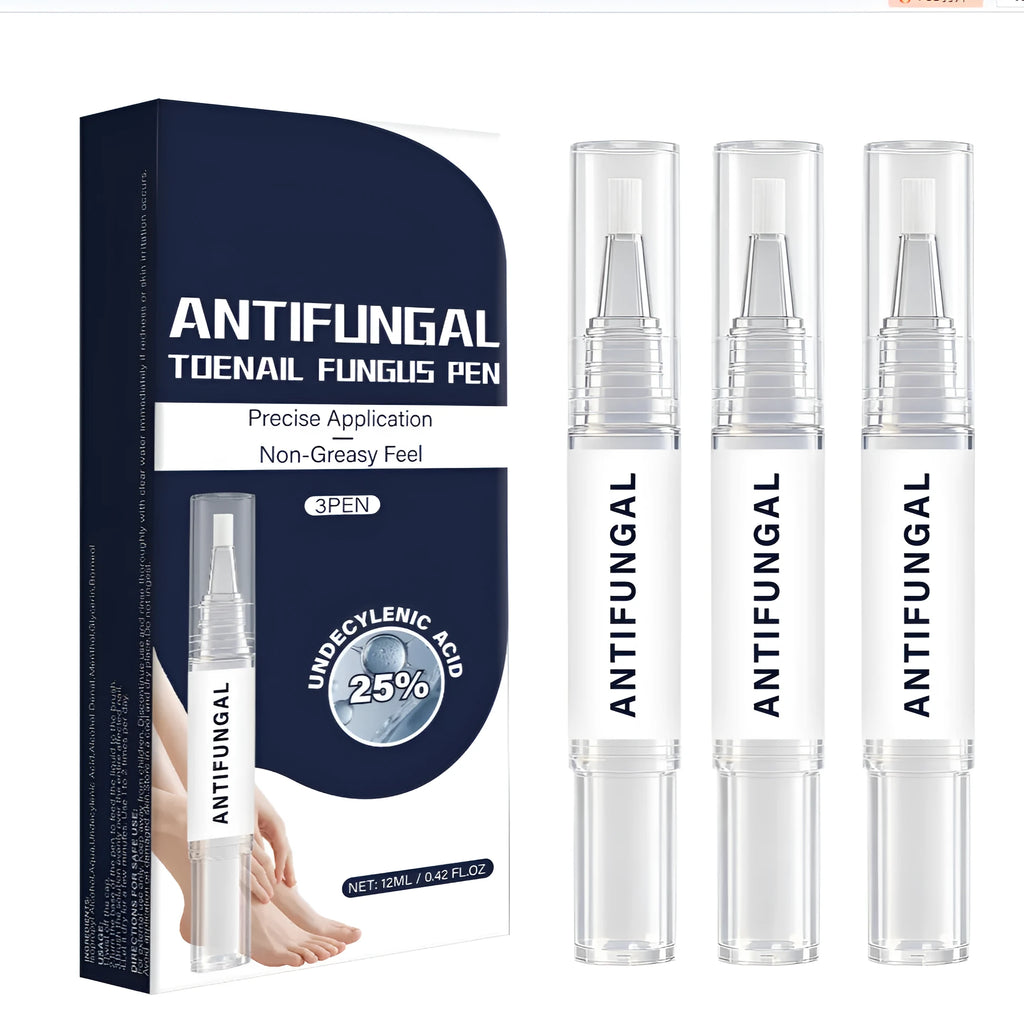 Nail Fungus Pen 3-Pack Daily Repair Treatment, 4ml each, pen applicator for healthy nails