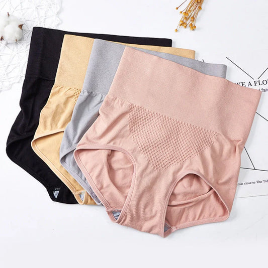 Japanese honeycomb briefs seamless high waist shaping pants in various colours