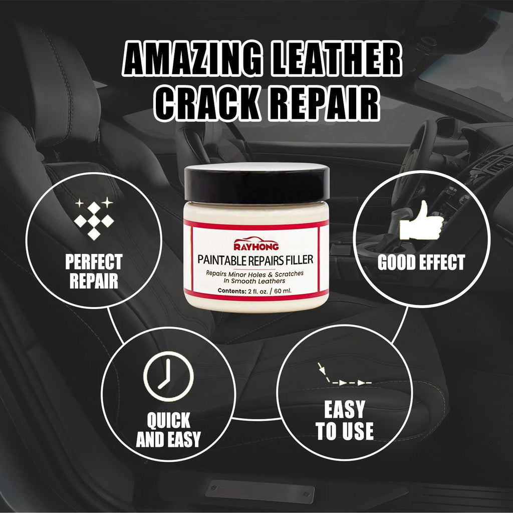 60ml leather repair paste container for car seat and furniture scratch restoration