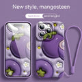 Three-dimensional mango silicone phone case for Apple iPhone in colour Mango