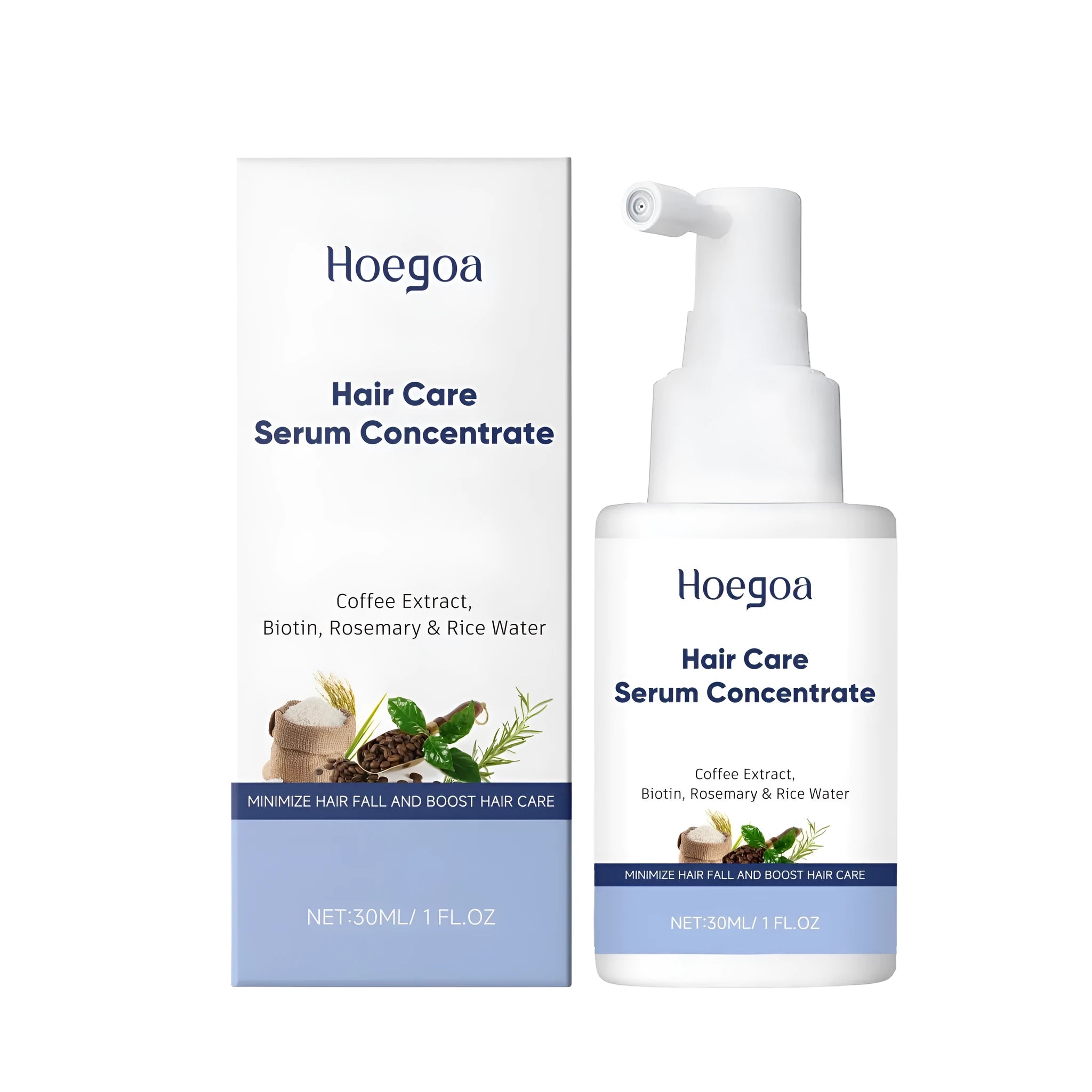 30ml bottle of hair care serum concentrate spray with botanical extracts